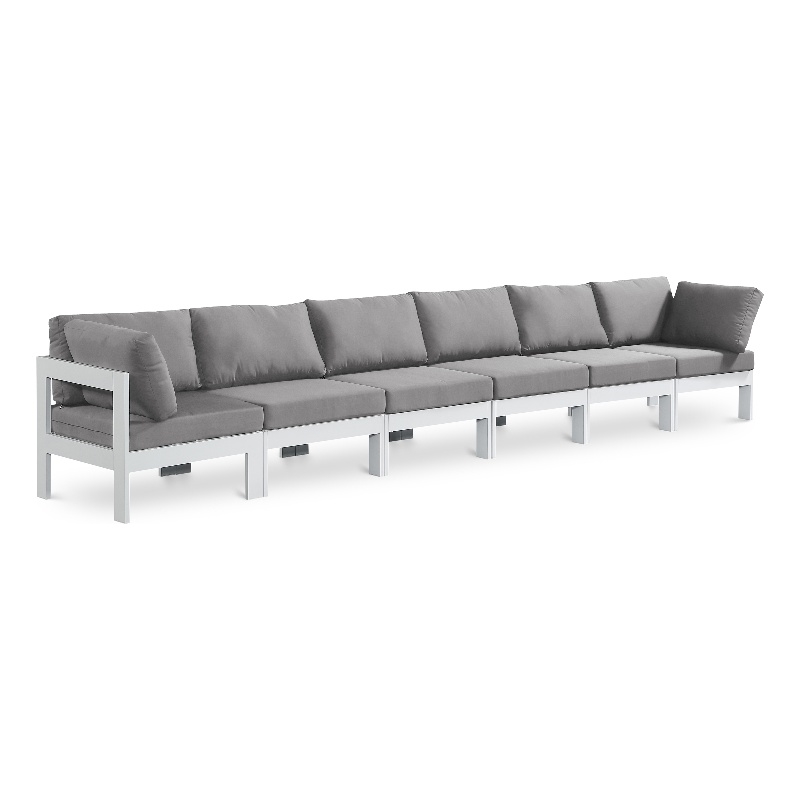 Meridian Furniture Nizuc Grey Outdoor Patio Modular Sofa