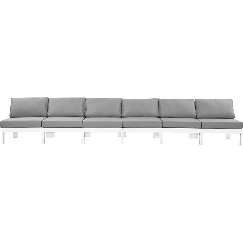 Meridian Furniture Nizuc Grey Outdoor Patio Modular Sofa