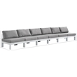 Meridian Furniture Nizuc Grey Outdoor Patio Modular Sofa