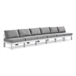 Meridian Furniture Nizuc Grey Outdoor Patio Modular Sofa