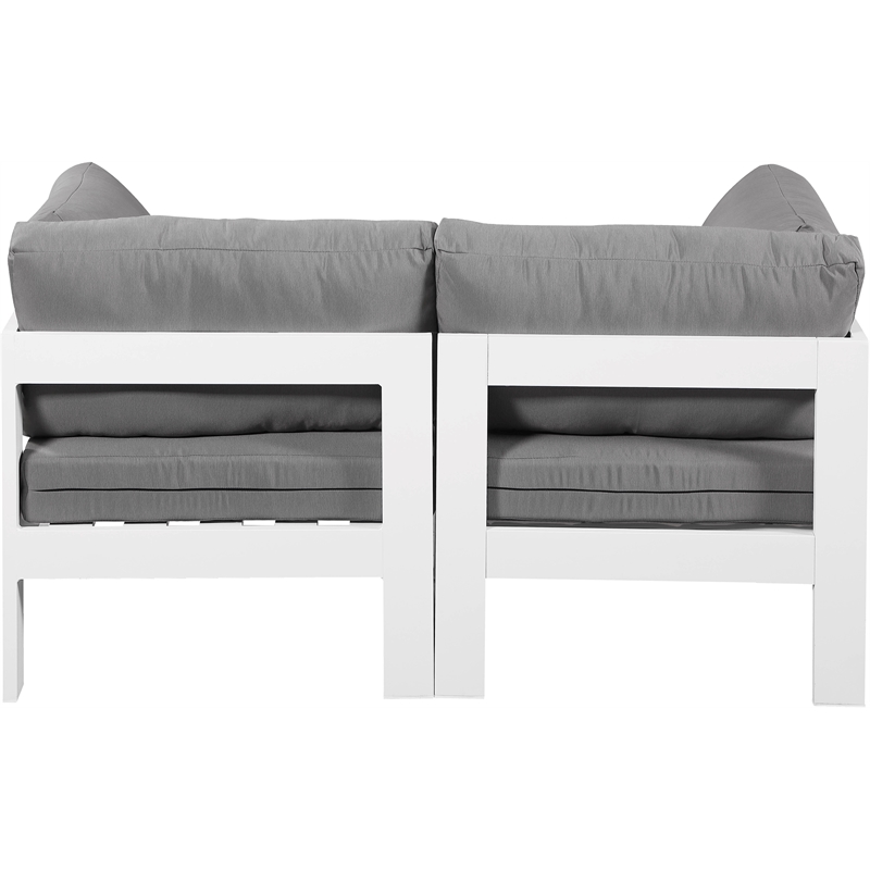 Meridian Furniture Nizuc Grey Outdoor Patio Modular Sofa