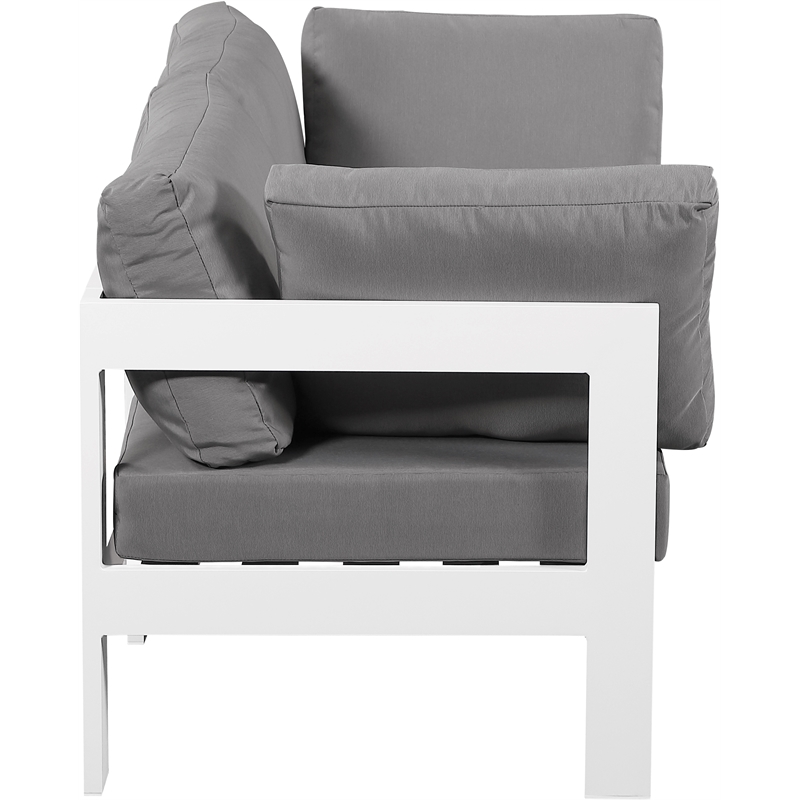 Meridian Furniture Nizuc Grey Outdoor Patio Modular Sofa