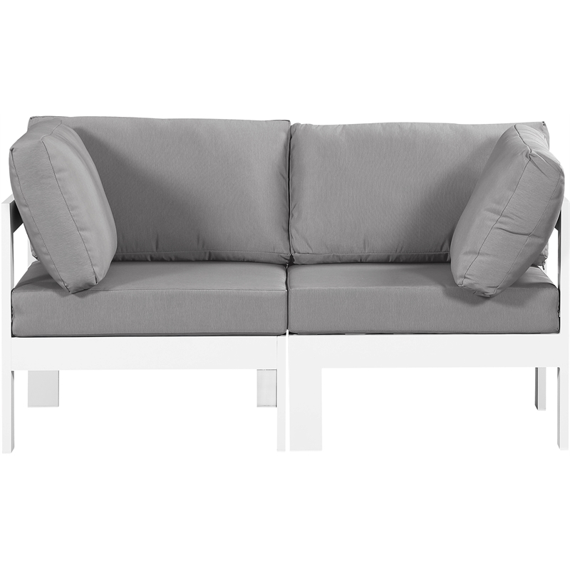 Meridian Furniture Nizuc Grey Outdoor Patio Modular Sofa