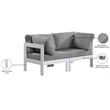 Meridian Furniture Nizuc Grey Outdoor Patio Modular Sofa