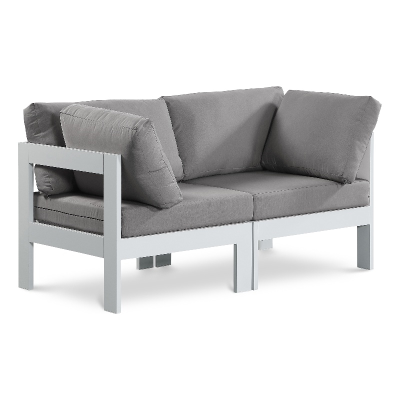 Meridian Furniture Nizuc Grey Outdoor Patio Modular Sofa