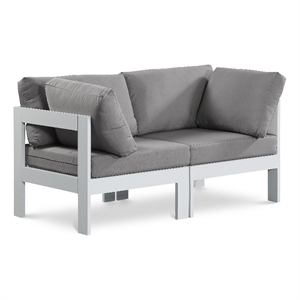 Meridian Furniture Nizuc Grey Outdoor Patio Modular Sofa