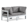 Meridian Furniture Nizuc Grey Outdoor Patio Modular Sofa