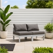 Meridian Furniture Nizuc Grey Outdoor Patio Modular Sofa