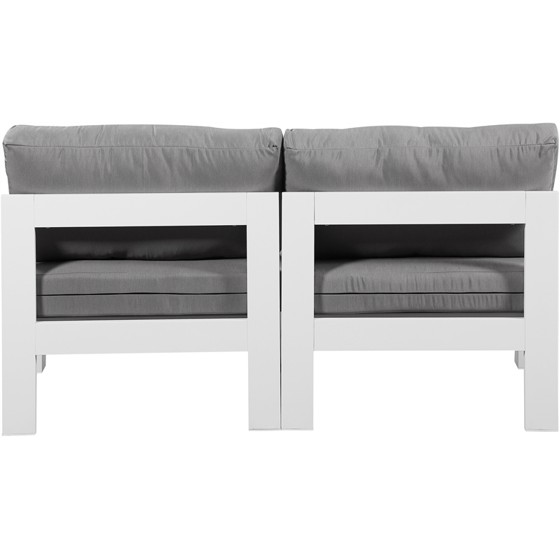 Meridian Furniture Nizuc Grey Outdoor Patio Modular Sofa
