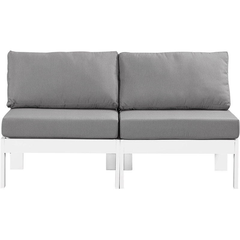 Meridian Furniture Nizuc Grey Outdoor Patio Modular Sofa