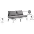 Meridian Furniture Nizuc Grey Outdoor Patio Modular Sofa