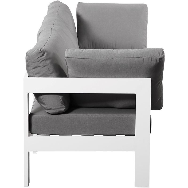 Meridian Furniture Nizuc Grey Outdoor Patio Modular Sofa