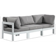 Meridian Furniture Nizuc Grey Outdoor Patio Modular Sofa