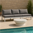 Meridian Furniture Nizuc Grey Outdoor Patio Modular Sofa