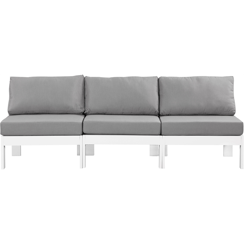 Meridian Furniture Nizuc Grey Outdoor Patio Modular Sofa