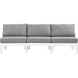 Meridian Furniture Nizuc Grey Outdoor Patio Modular Sofa