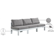 Meridian Furniture Nizuc Grey Outdoor Patio Modular Sofa