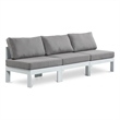 Meridian Furniture Nizuc Grey Outdoor Patio Modular Sofa