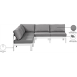 Meridian Furniture Nizuc Grey Outdoor Patio Modular Sectional