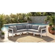 Meridian Furniture Nizuc Grey Outdoor Patio Modular Sectional