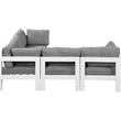 Meridian Furniture Nizuc Grey Outdoor Patio Modular Sectional