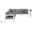 Meridian Furniture Nizuc Grey Outdoor Patio Modular Sectional