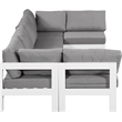 Meridian Furniture Nizuc Grey Outdoor Patio Modular Sectional