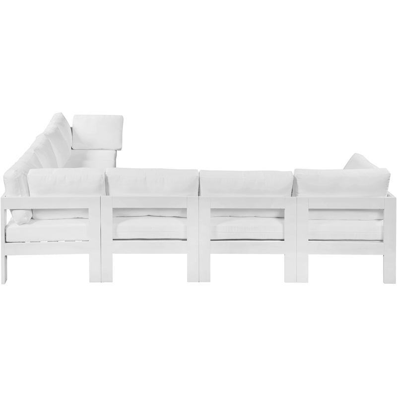 Meridian Furniture Nizuc White Outdoor Patio Modular Sectional