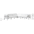 Meridian Furniture Nizuc White Outdoor Patio Modular Sectional