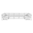 Meridian Furniture Nizuc White Outdoor Patio Modular Sectional