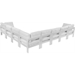 Meridian Furniture Nizuc White Outdoor Patio Modular Sectional