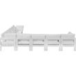 Meridian Furniture Nizuc White Outdoor Patio Modular Sectional
