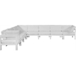 Meridian Furniture Nizuc White Outdoor Patio Modular Sectional