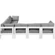 Meridian Furniture Nizuc Grey Outdoor Patio Modular Sectional