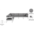 Meridian Furniture Nizuc Grey Outdoor Patio Modular Sectional