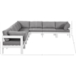 Meridian Furniture Nizuc Grey Outdoor Patio Modular Sectional