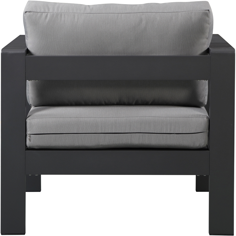 Meridian Furniture Nizuc Grey Outdoor Patio Arm Chair