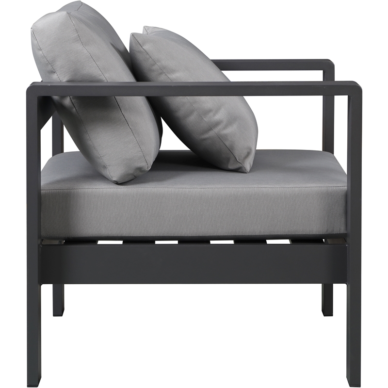 Meridian Furniture Nizuc Grey Outdoor Patio Arm Chair