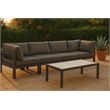 Meridian Furniture Nizuc Grey Outdoor Patio Modular Sofa