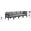 Meridian Furniture Nizuc Grey Outdoor Patio Modular Sofa