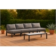 Meridian Furniture Nizuc Grey Outdoor Patio Modular Sofa