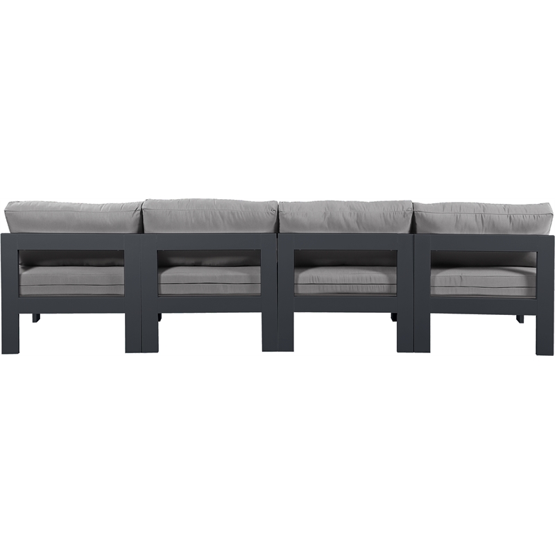 Meridian Furniture Nizuc Grey Outdoor Patio Modular Sofa