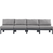 Meridian Furniture Nizuc Grey Outdoor Patio Modular Sofa