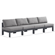 Meridian Furniture Nizuc Grey Outdoor Patio Modular Sofa
