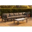 Meridian Furniture Nizuc Grey Outdoor Patio Modular Sofa