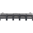 Meridian Furniture Nizuc Grey Outdoor Patio Modular Sofa