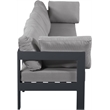 Meridian Furniture Nizuc Grey Outdoor Patio Modular Sofa