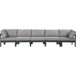 Meridian Furniture Nizuc Grey Outdoor Patio Modular Sofa