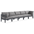 Meridian Furniture Nizuc Grey Outdoor Patio Modular Sofa