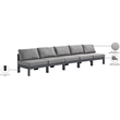 Meridian Furniture Nizuc Grey Outdoor Patio Modular Sofa